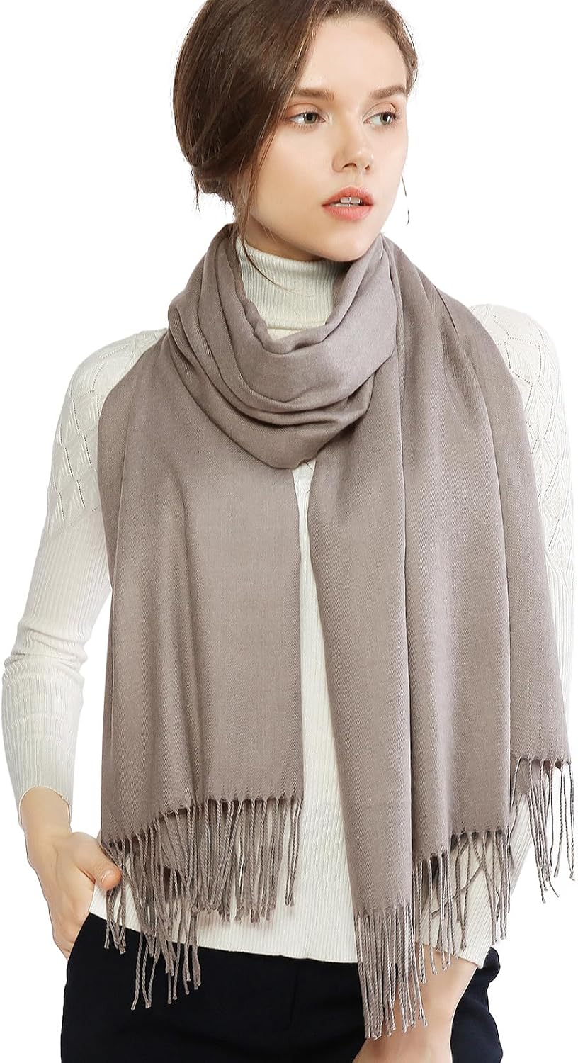 Women's Fringe Shawl Wrap Pashmina Scarf for Wedding Evening