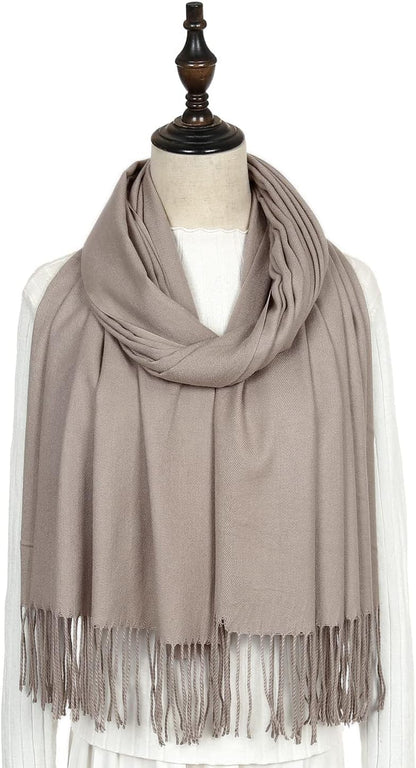 Women's Fringe Shawl Wrap Pashmina Scarf for Wedding Evening