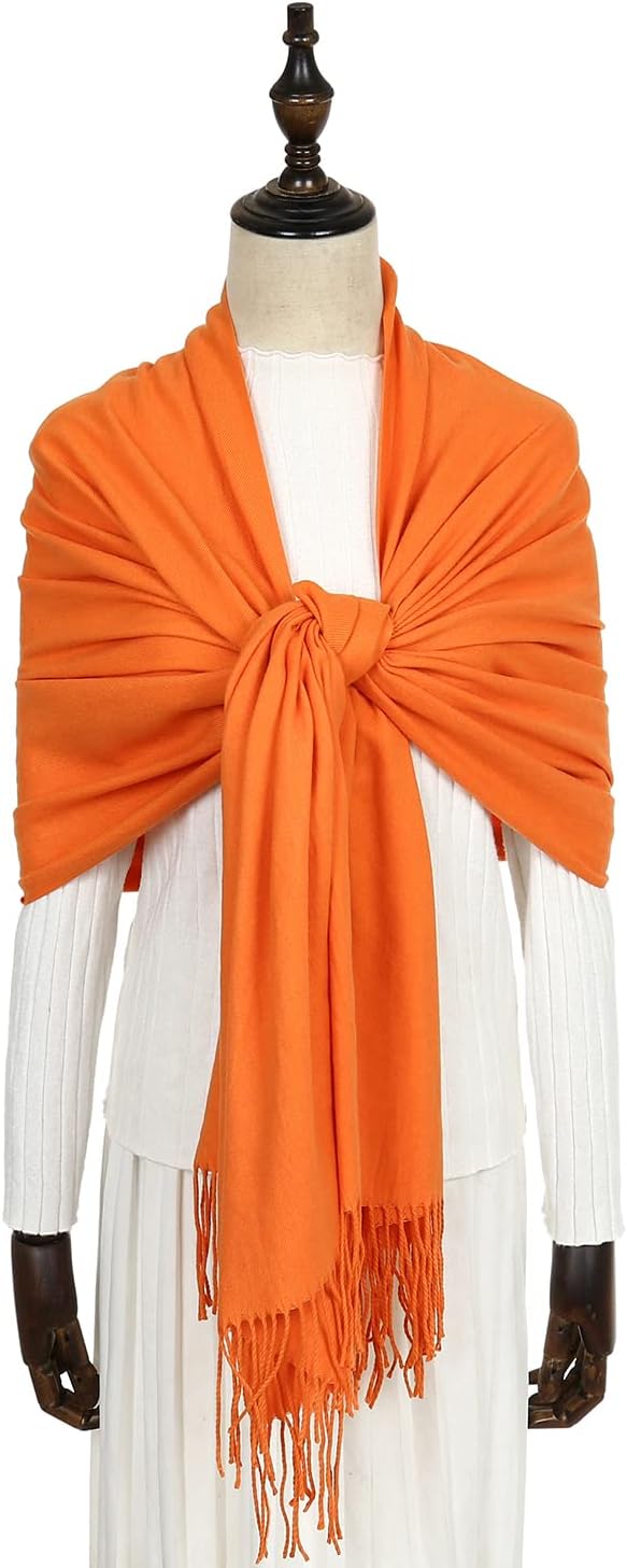Women's Fringe Shawl Wrap Pashmina Scarf for Wedding Evening