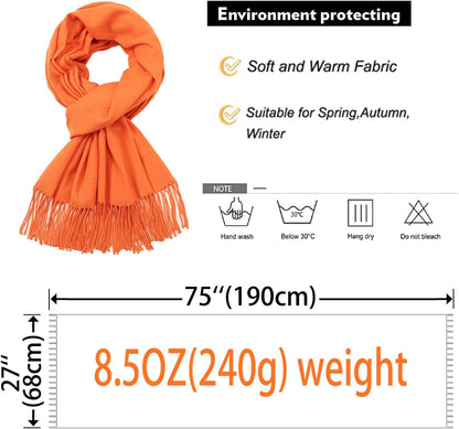 Women's Fringe Shawl Wrap Pashmina Scarf for Wedding Evening