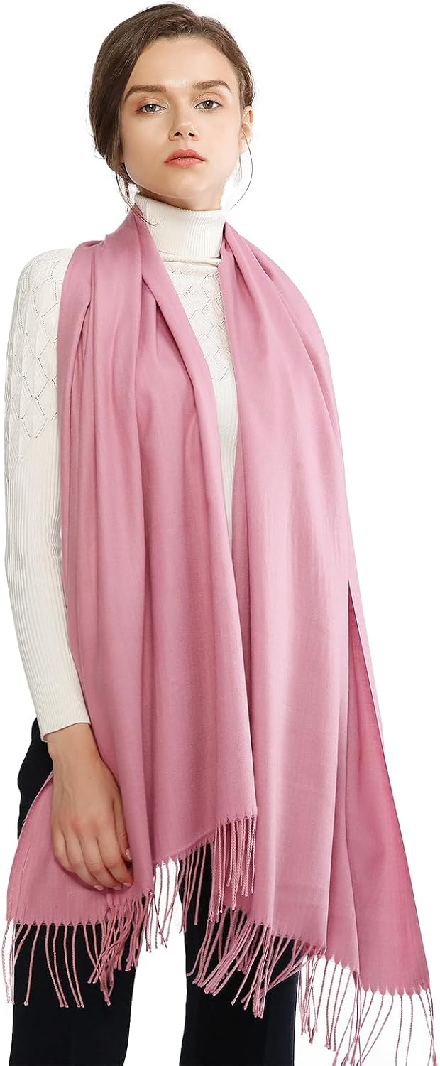 Women's Fringe Shawl Wrap Pashmina Scarf for Wedding Evening