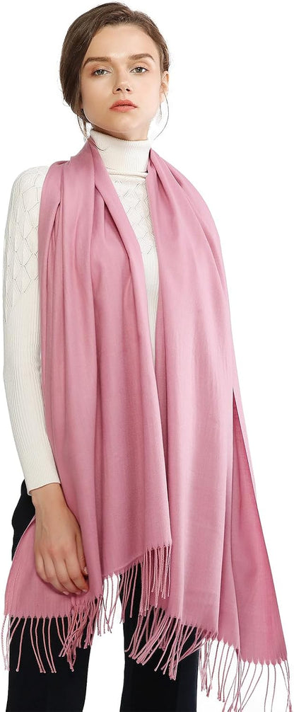 Women's Fringe Shawl Wrap Pashmina Scarf for Wedding Evening