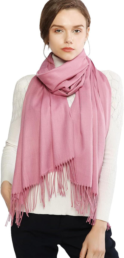 Women's Fringe Shawl Wrap Pashmina Scarf for Wedding Evening