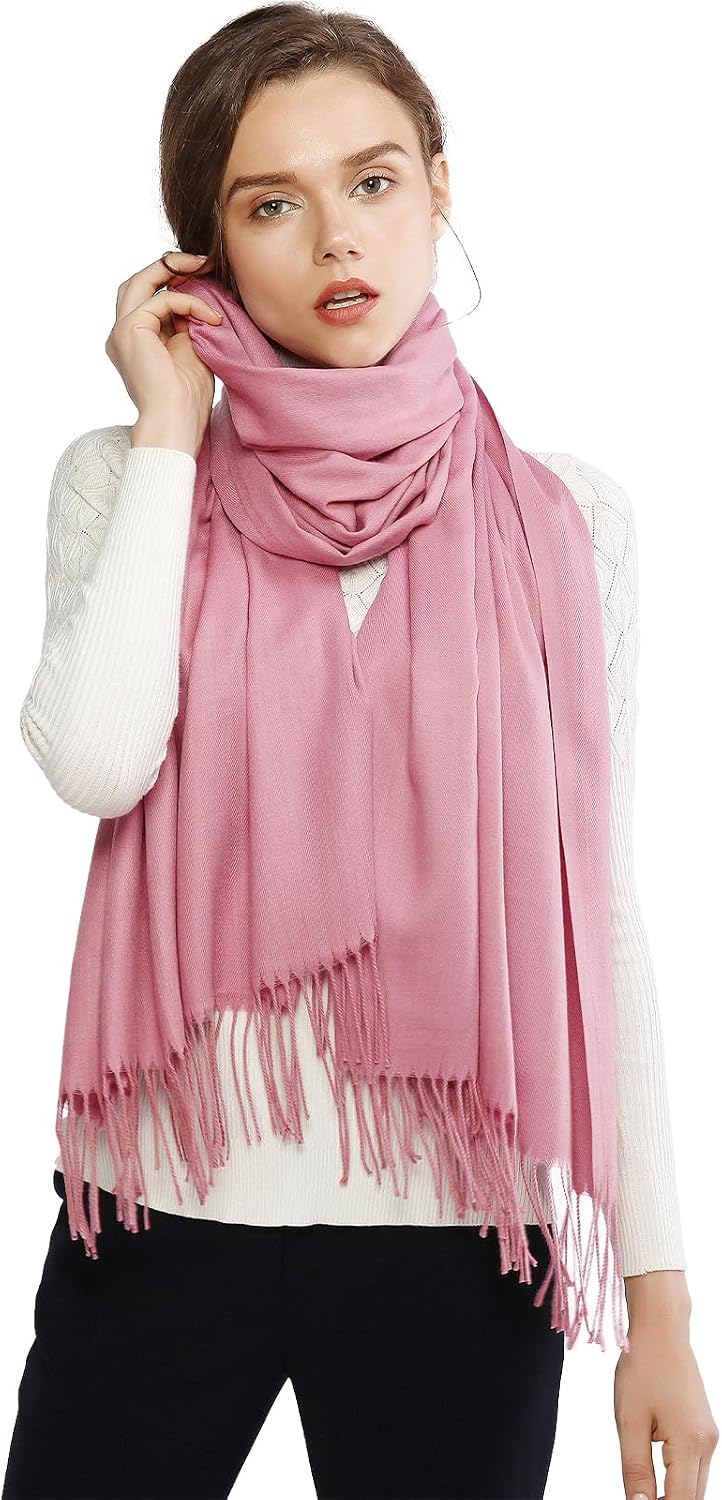 Women's Fringe Shawl Wrap Pashmina Scarf for Wedding Evening