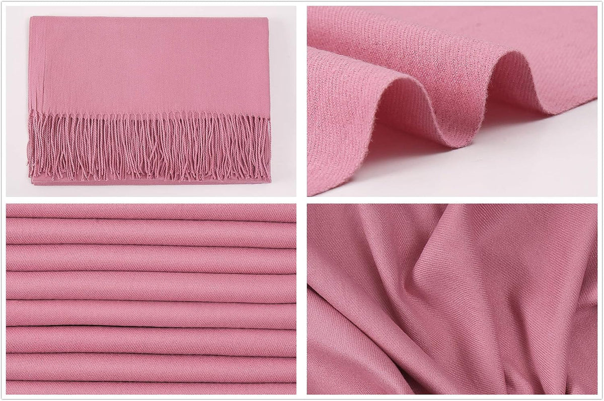 Women's Fringe Shawl Wrap Pashmina Scarf for Wedding Evening