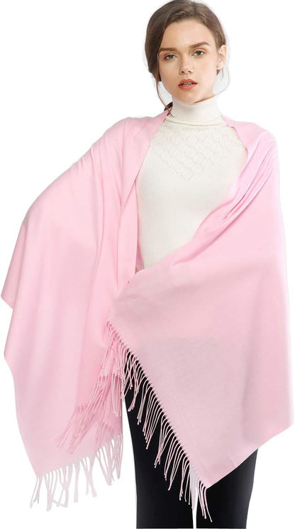Women's Fringe Shawl Wrap Pashmina Scarf for Wedding Evening