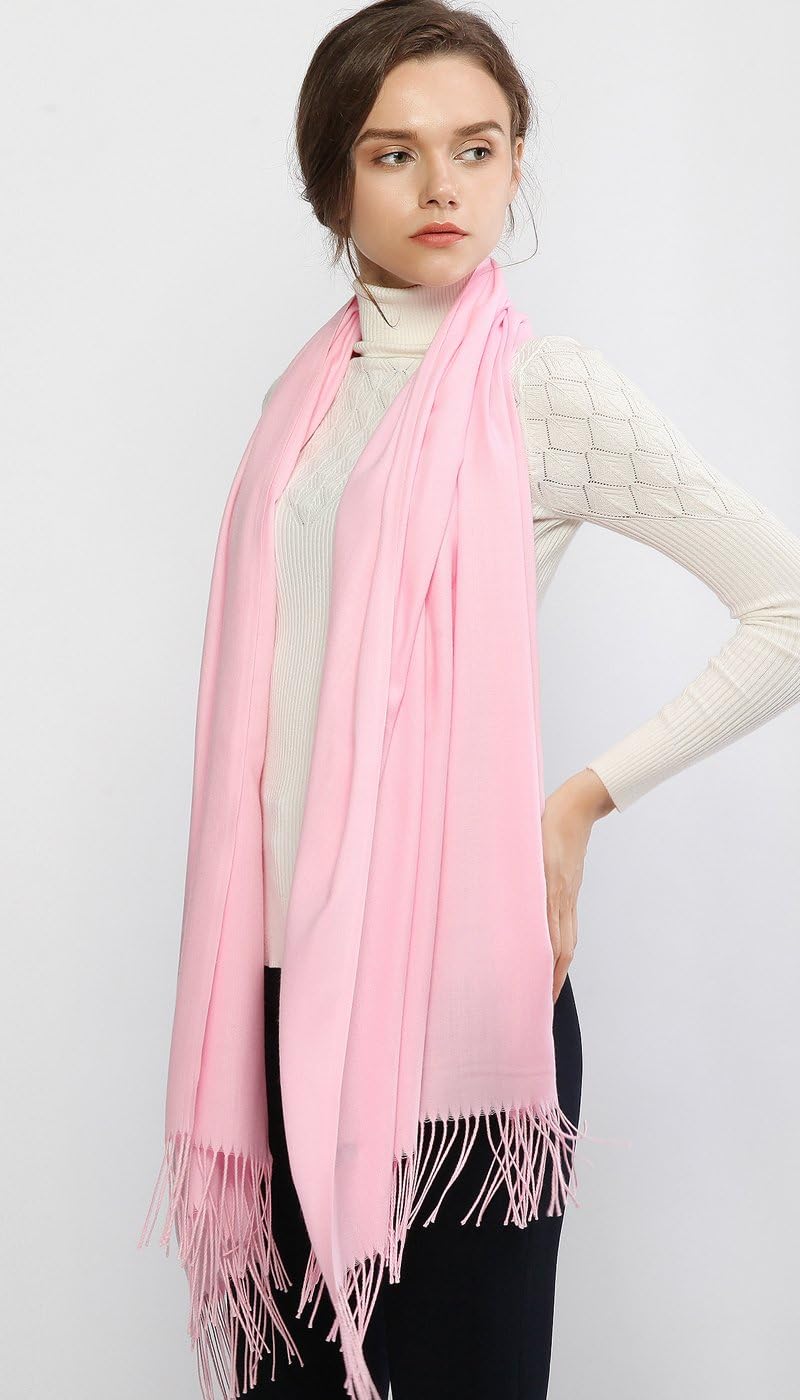 Women's Fringe Shawl Wrap Pashmina Scarf for Wedding Evening