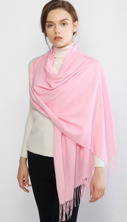 Women's Fringe Shawl Wrap Pashmina Scarf for Wedding Evening