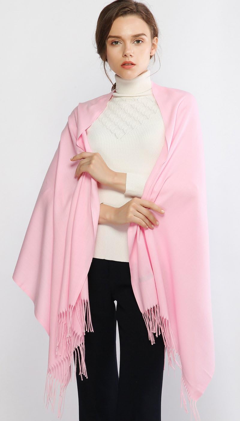 Women's Fringe Shawl Wrap Pashmina Scarf for Wedding Evening