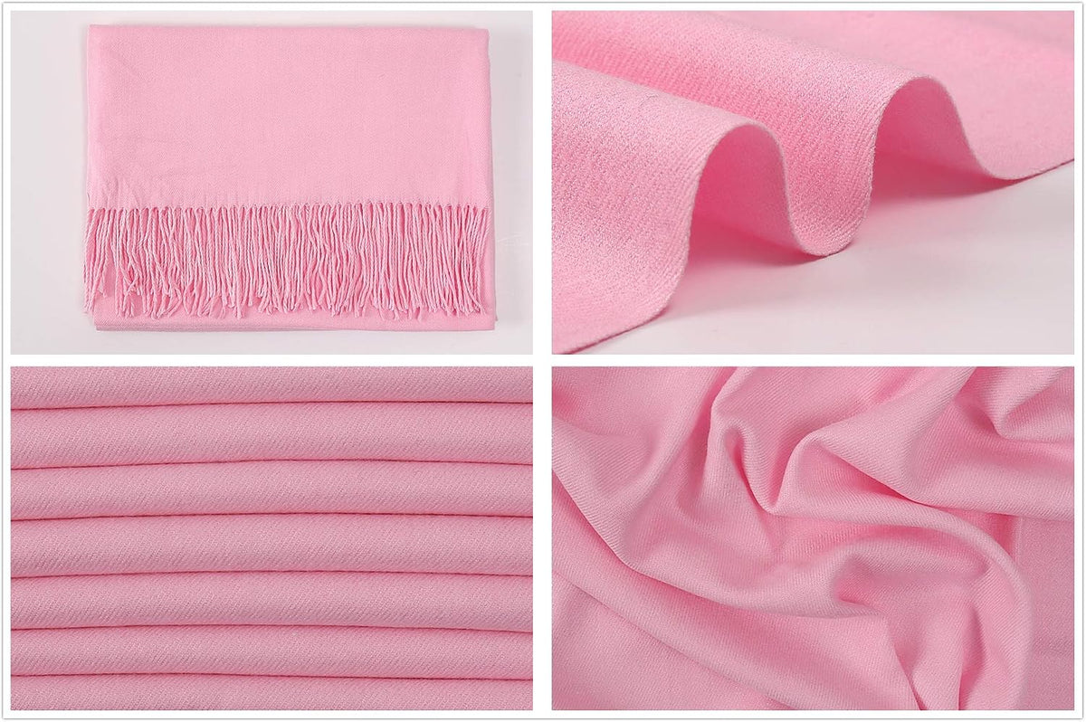 Women's Fringe Shawl Wrap Pashmina Scarf for Wedding Evening