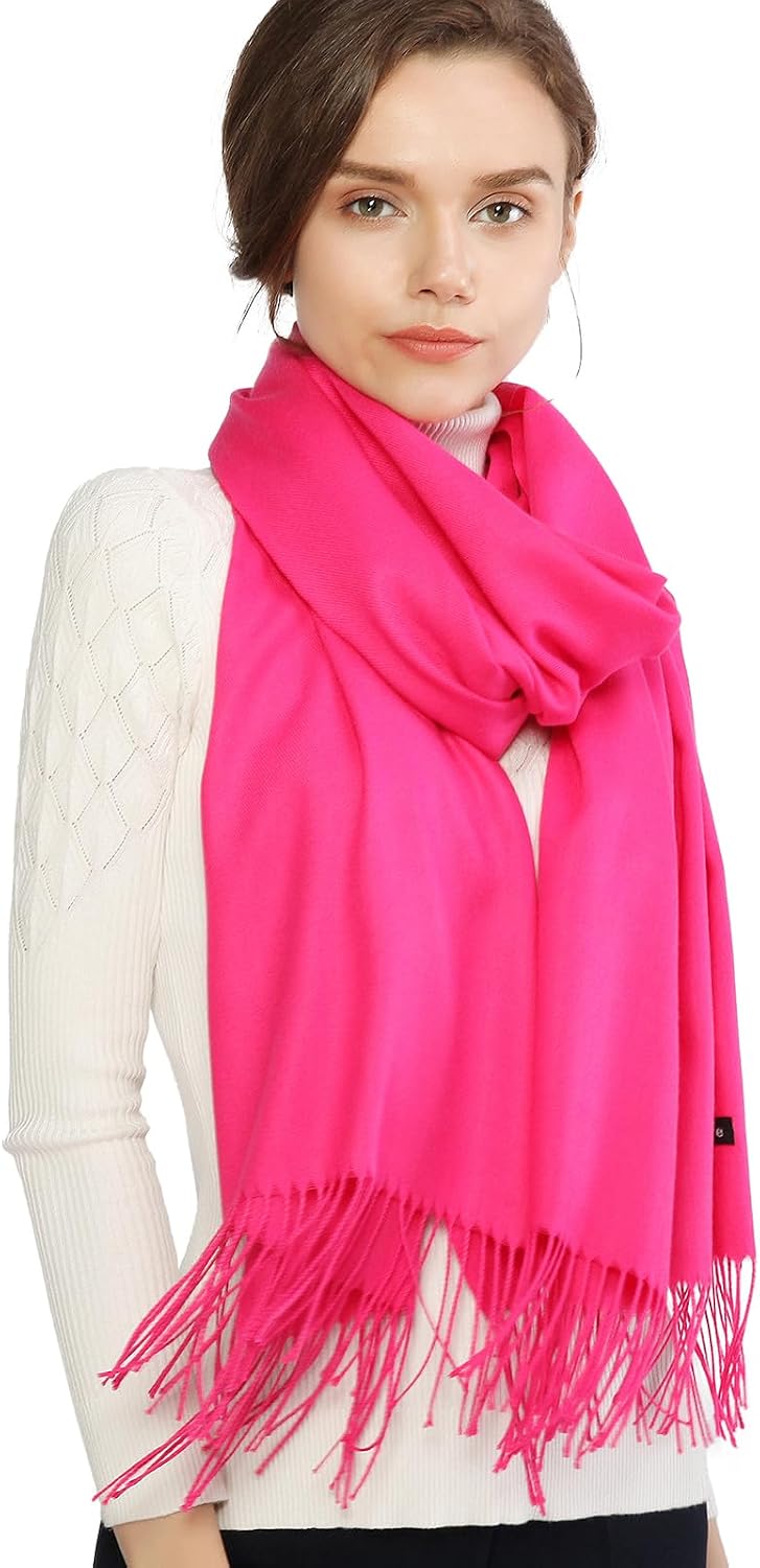 Women's Fringe Shawl Wrap Pashmina Scarf for Wedding Evening