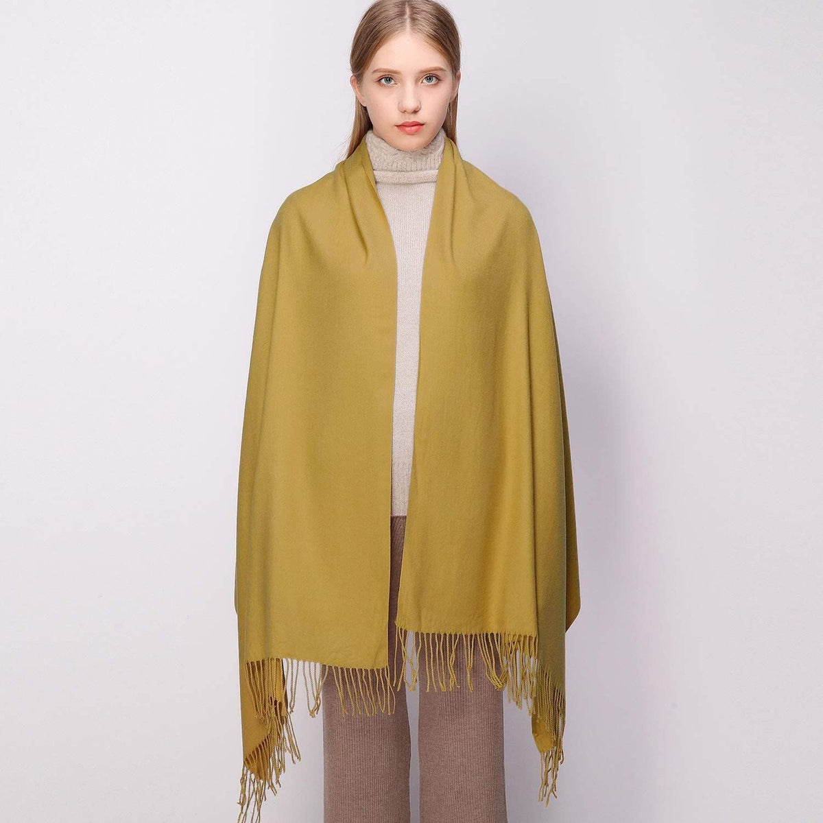 Women's Fringe Shawl Wrap Pashmina Scarf for Wedding Evening