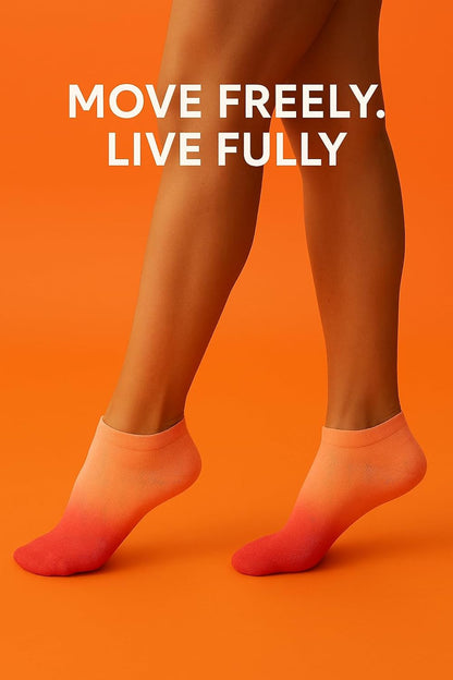 Women's Ombré Pilates Grip Socks, Non-Slip Yoga & Barre Socks