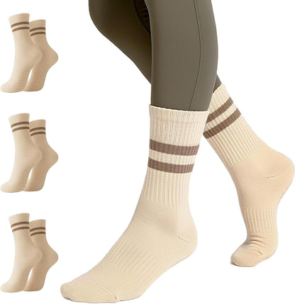 Women's Ombré Pilates Grip Socks, Non-Slip Yoga & Barre Socks