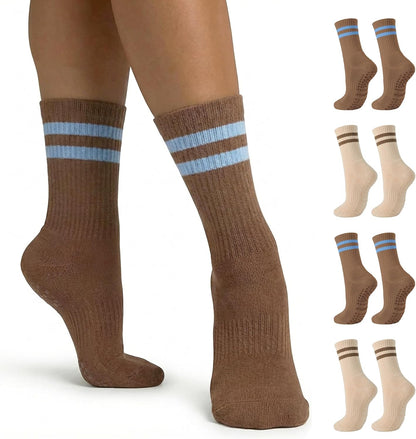 Women's Ombré Pilates Grip Socks, Non-Slip Yoga & Barre Socks