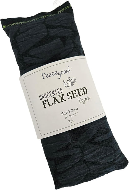 Unscented Eye Pillows (Sampler Pack of 5) - Soft Cotton Gauze Flannel - Filled with Flax Seed Weighted for Yoga Meditation Headache Relief Sleep Massage Bulk - Blue Teal