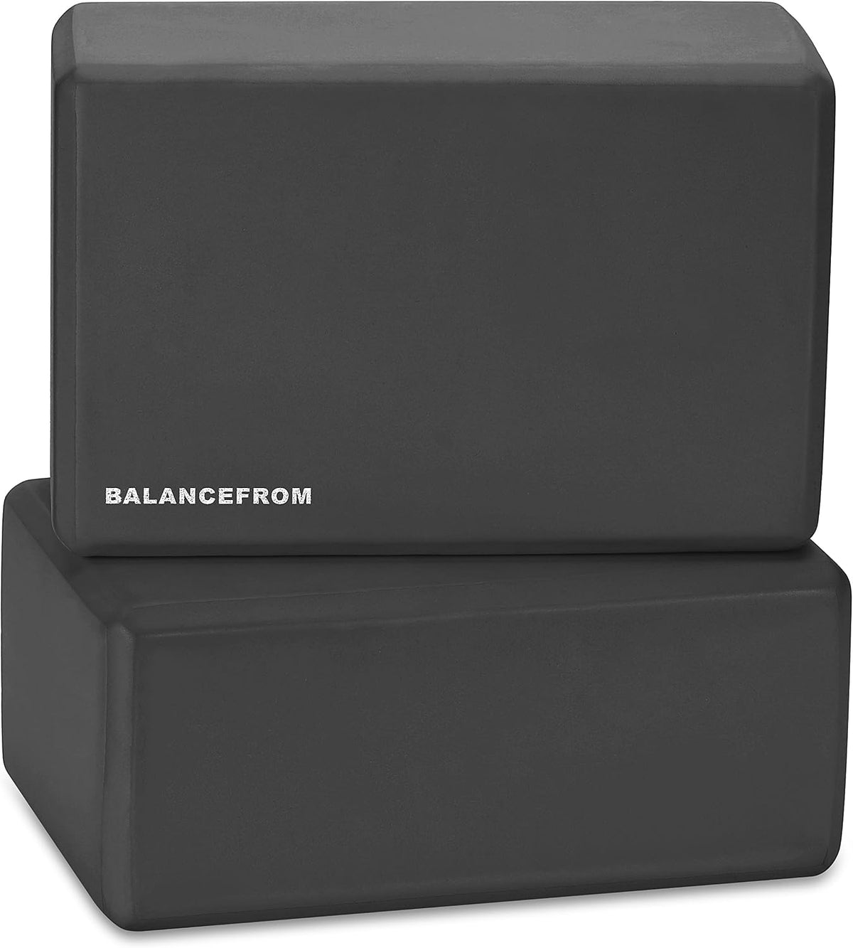 Set of 2 High Density Yoga Blocks, 9"x6"x4" Each