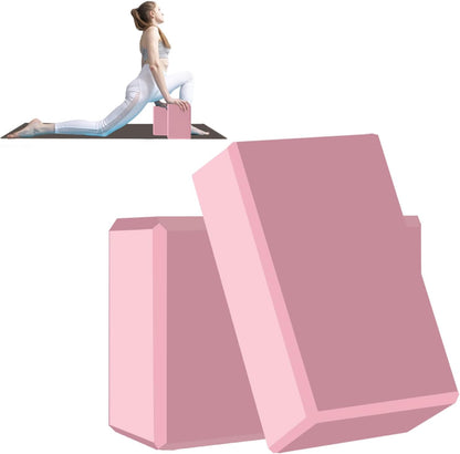 Yoga Block - Unsupported Latex Eva foam - Soft non slip surface with bevel for yoga, pilates, meditation - Yoga accessories for stability, balance and deep stretching