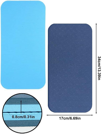 2 Pack Yoga Knee Pads Plank Elbow Pad Plank Board Elbow Cushion Cover Foam 8mm Non-Slip Balance Pad Ab Exercise Wheels Knee Pad for Balance Board Ab Roller Wheel Abdominal Wheel Exercise Workout