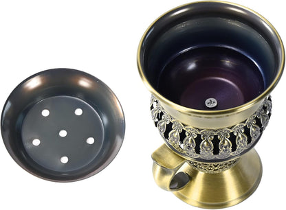 Electric Incense Heater with Adjustable Timer, Bakhoor Burner Electric, Bukhoor Burners for Frankincense Resin Oud Power, Charcoal Free No Open Flame Safer Black