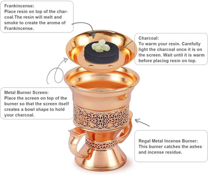 Electric Incense Heater with Adjustable Timer, Bakhoor Burner Electric, Bukhoor Burners for Frankincense Resin Oud Power, Charcoal Free No Open Flame Safer Black