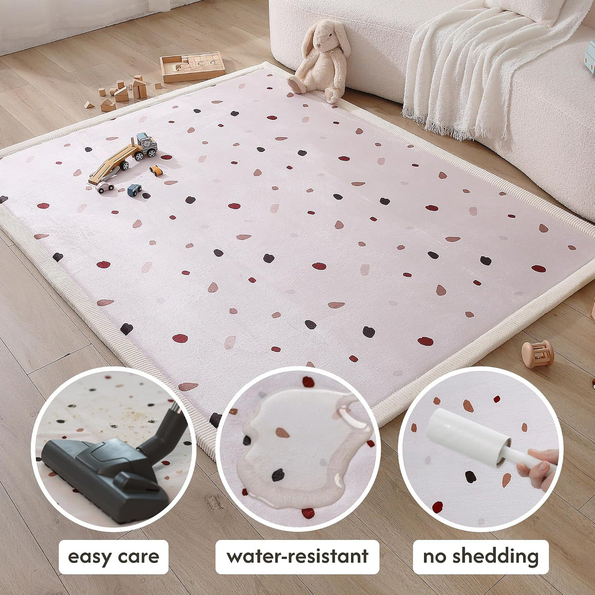 CloudSoft Mat for Floor 60" x 80" Beige