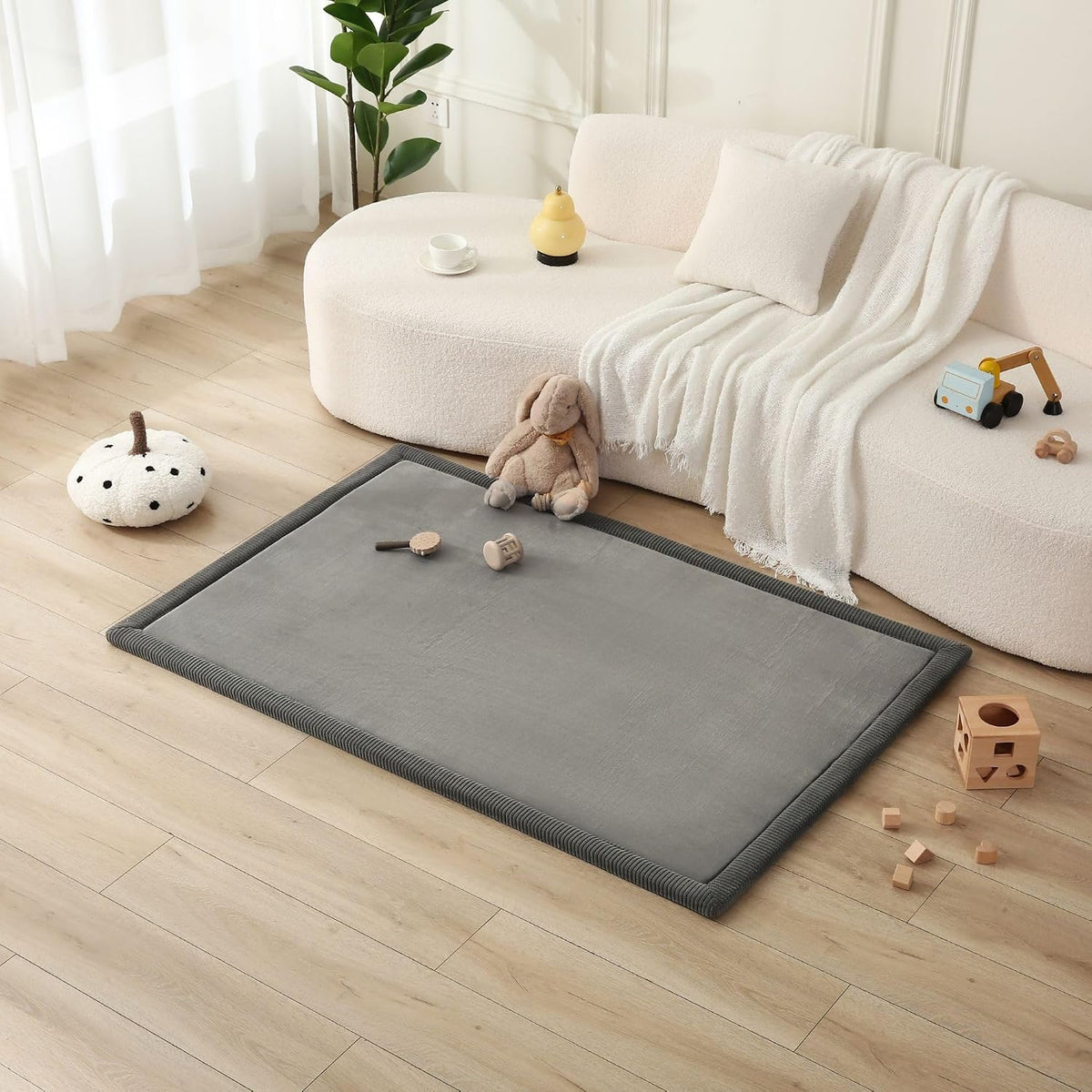 CloudSoft Mat for Floor 60" x 80" Beige