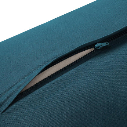 Yoga Meditation Cushion, 25" x 12" Rectangular Bolster with Organic Cotton Cover