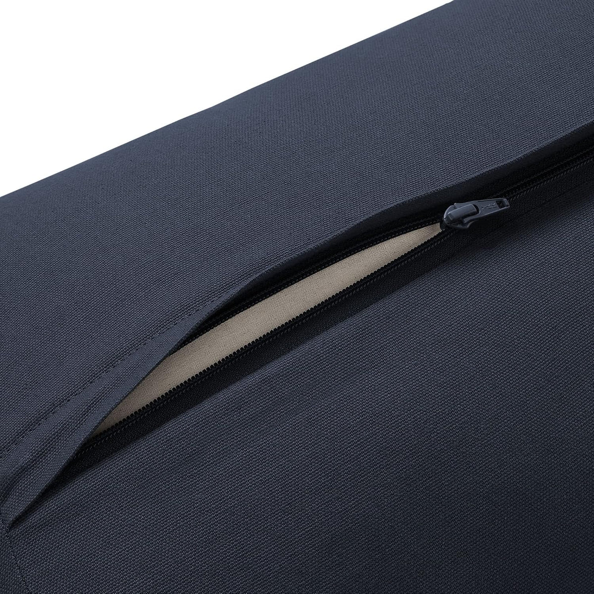 Yoga Meditation Cushion, 25" x 12" Rectangular Bolster with Organic Cotton Cover