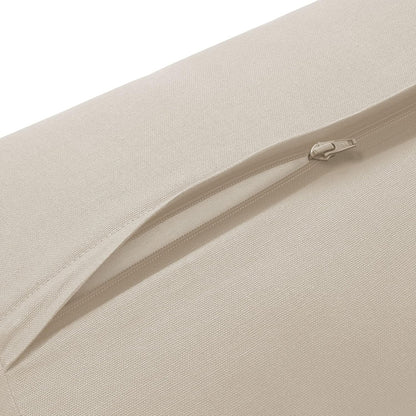 Yoga Meditation Cushion, 25" x 12" Rectangular Bolster with Organic Cotton Cover