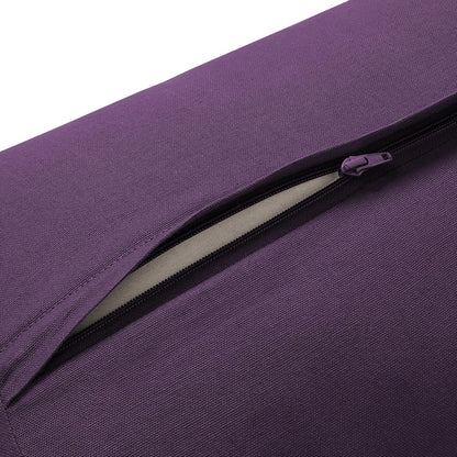 Yoga Meditation Cushion, 25" x 12" Rectangular Bolster with Organic Cotton Cover