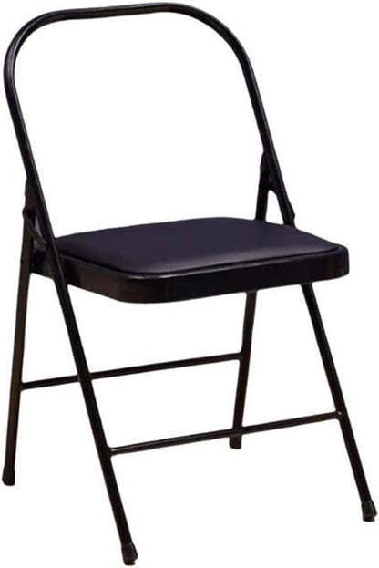 Yoga Auxiliary Chair Folding Yoga Chair Backless Yoga Chair for Abs & Core Balance Handstand Flexibility Strength Training and Back Pain Relieving Black