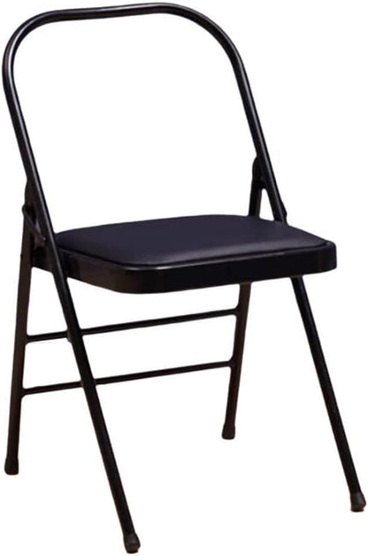 Yoga Auxiliary Chair Folding Yoga Chair Backless Yoga Chair for Abs & Core Balance Handstand Flexibility Strength Training and Back Pain Relieving Black