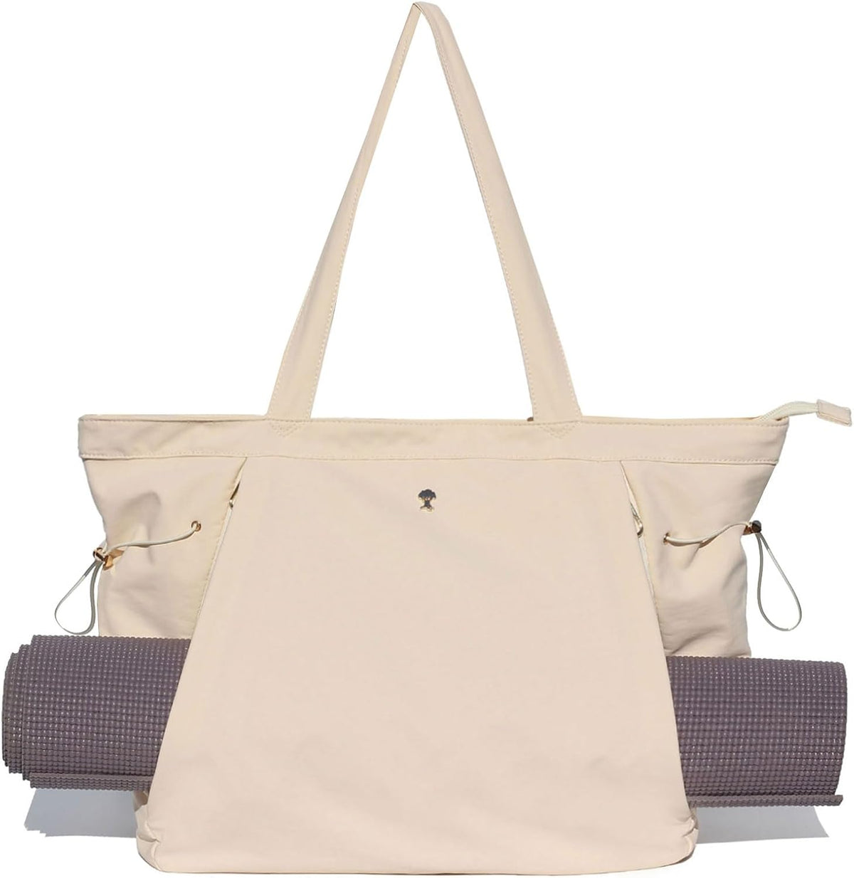 Yoga Tote Bag for Women Shoulder Bags Drawstring for Office Workout Travel Carryall Pilates Gym and Beach