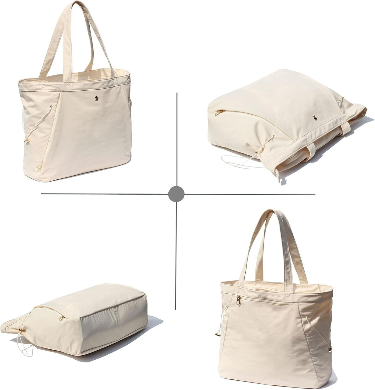 Yoga Tote Bag for Women Shoulder Bags Drawstring for Office Workout Travel Carryall Pilates Gym and Beach