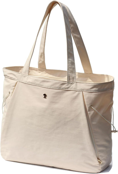 Yoga Tote Bag for Women Shoulder Bags Drawstring for Office Workout Travel Carryall Pilates Gym and Beach