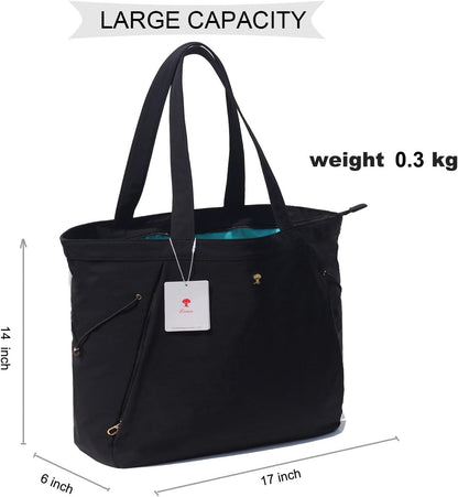 Yoga Tote Bag for Women Shoulder Bags Drawstring for Office Workout Travel Carryall Pilates Gym and Beach