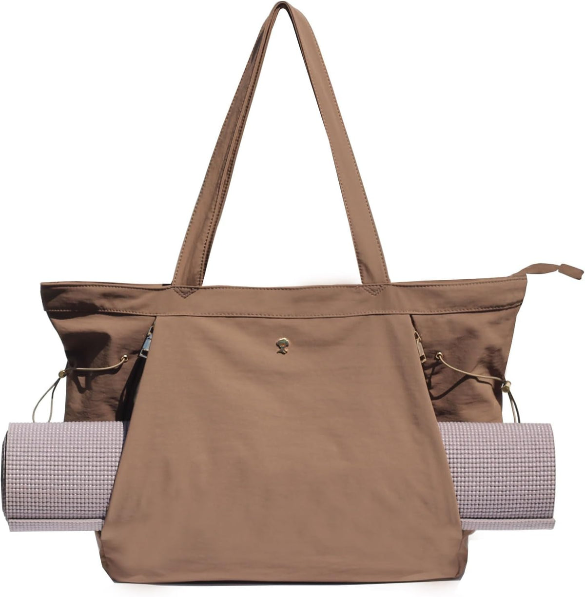 Yoga Tote Bag for Women Shoulder Bags Drawstring for Office Workout Travel Carryall Pilates Gym and Beach