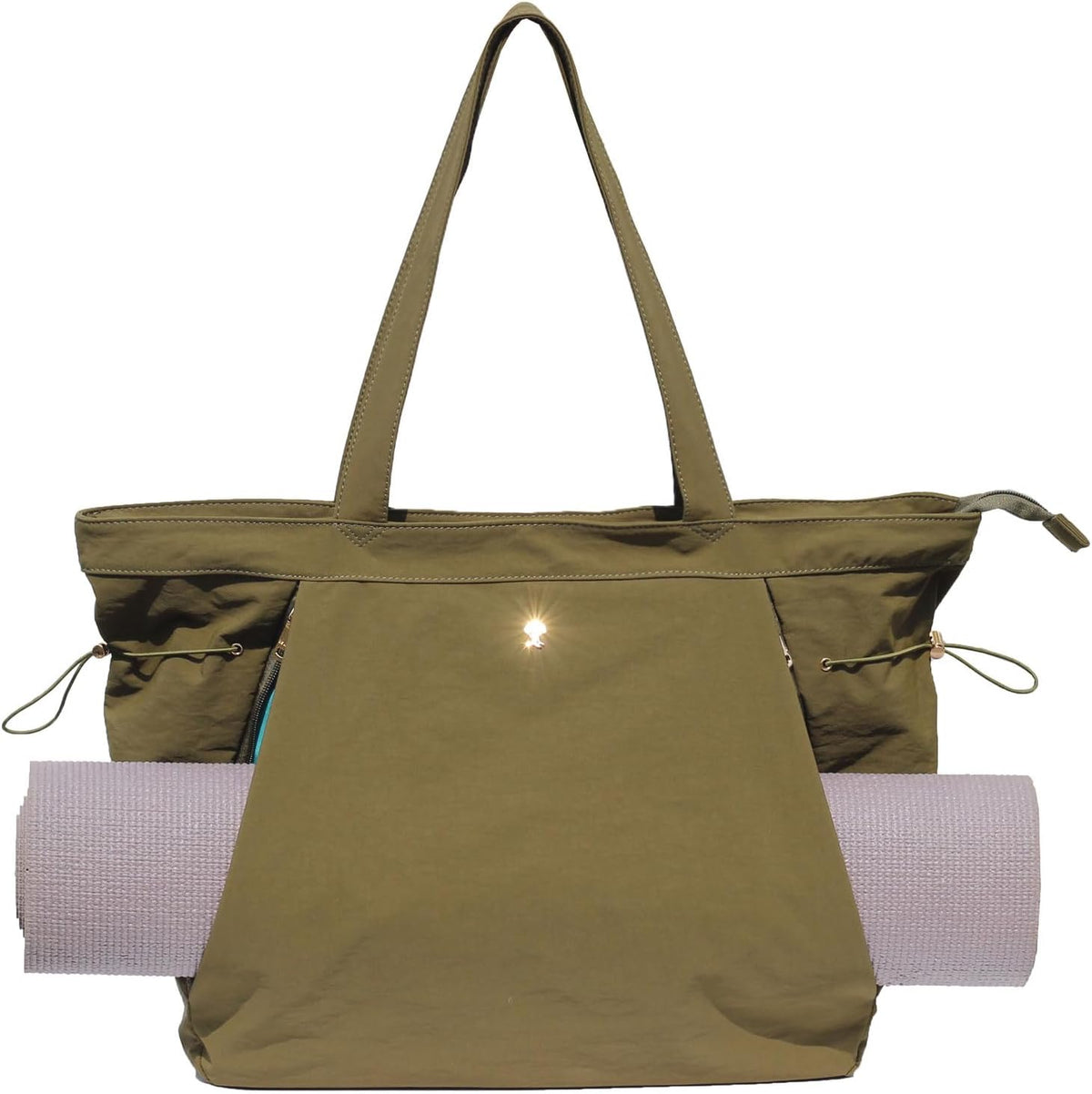 Yoga Tote Bag for Women Shoulder Bags Drawstring for Office Workout Travel Carryall Pilates Gym and Beach