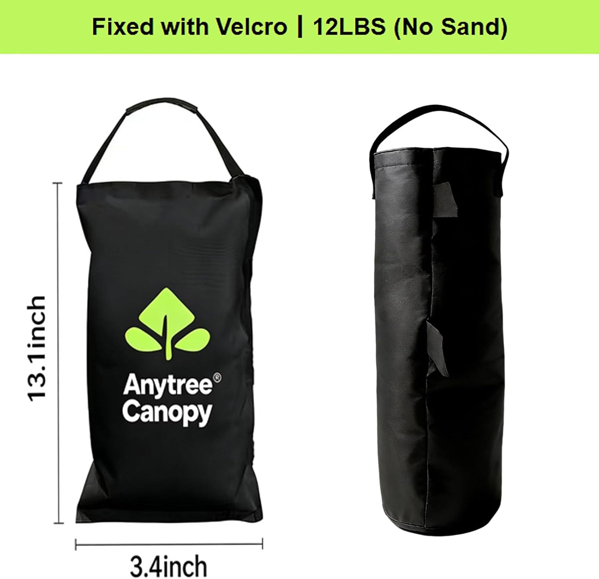 Sand Bags Canopy Weights for Canopy Legs(Without Sand),88LB, 4-Pack, Sand Bags for Gazebo Legs, Pop UP Canopy Tent Weights