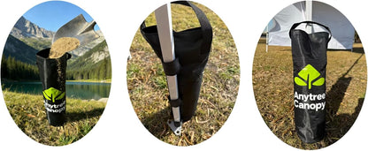 Sand Bags Canopy Weights for Canopy Legs(Without Sand),88LB, 4-Pack, Sand Bags for Gazebo Legs, Pop UP Canopy Tent Weights