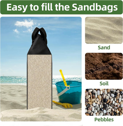 Sand Bags Canopy Weights for Canopy Legs(Without Sand),88LB, 4-Pack, Sand Bags for Gazebo Legs, Pop UP Canopy Tent Weights