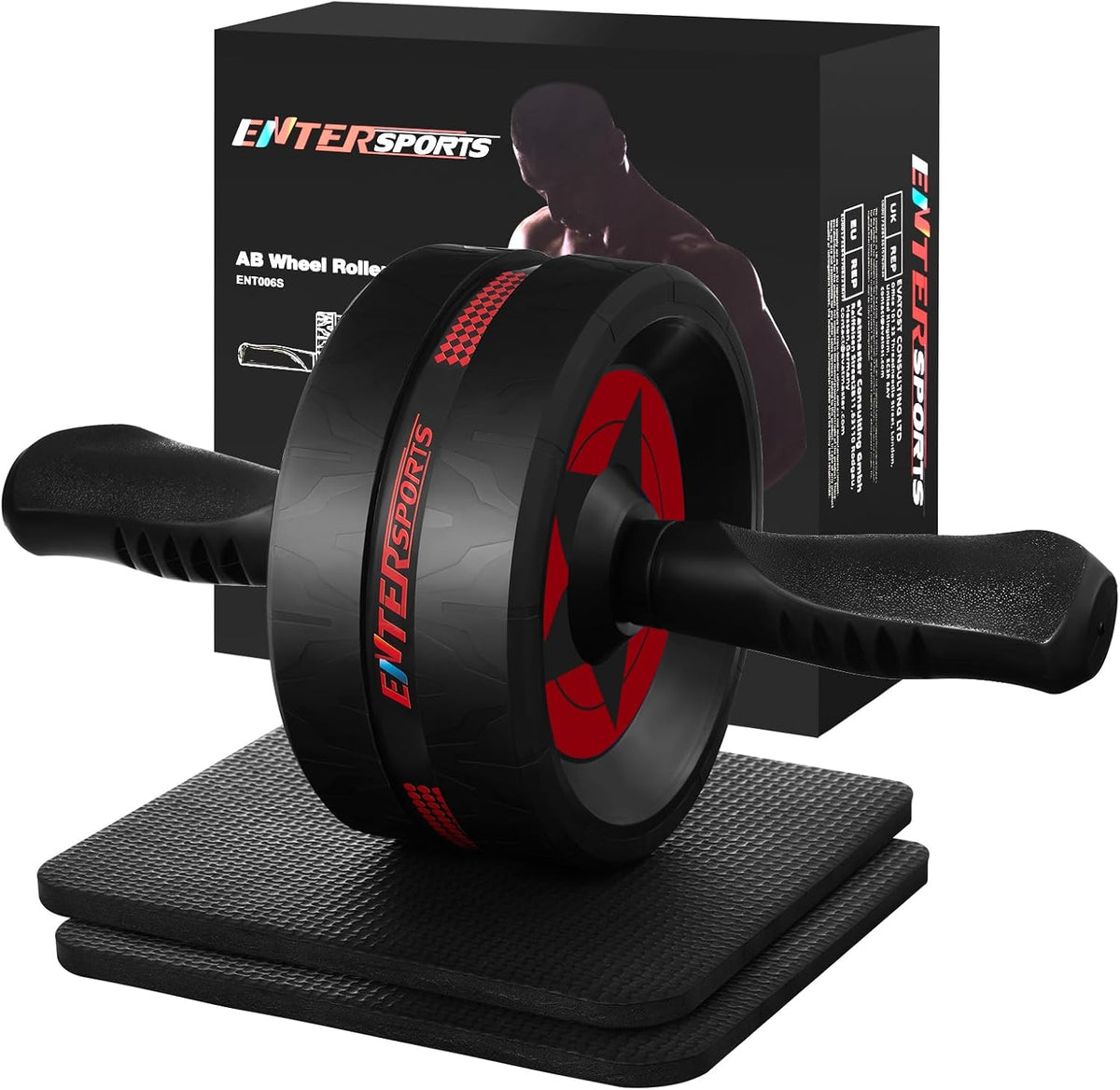 Ab Roller Wheel for Abs Workout with 2 Knee Pads for Home Gym