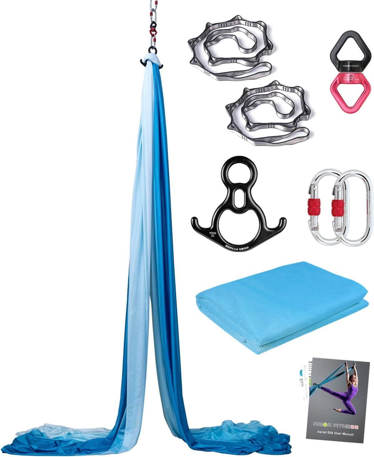 Aerial Silks Kit, SGS&CE Certified, 9/15/20Yards