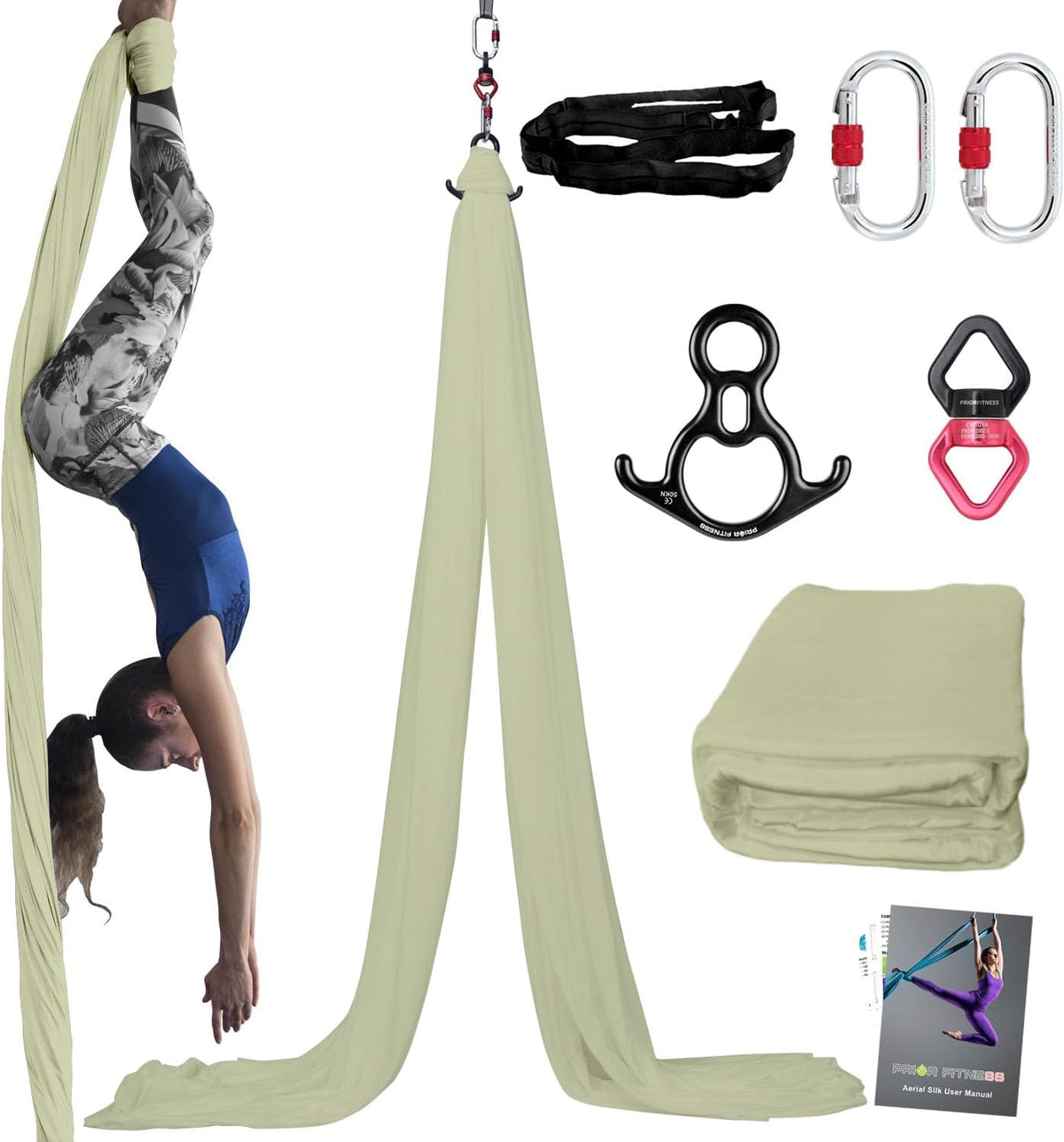 Aerial Silks Kit, SGS&CE Certified, 9/15/20Yards