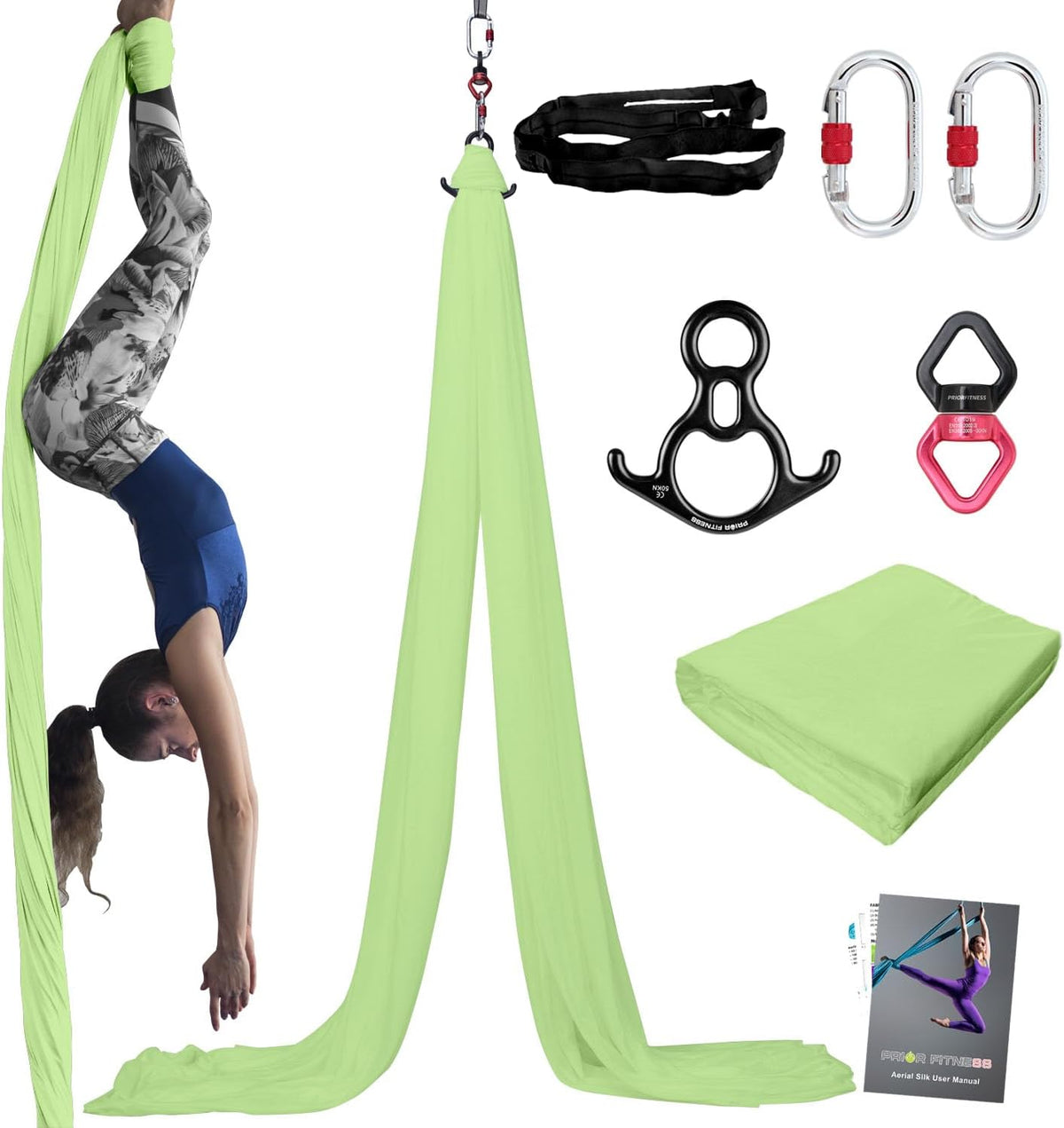 Aerial Silks Kit, SGS&CE Certified, 9/15/20Yards