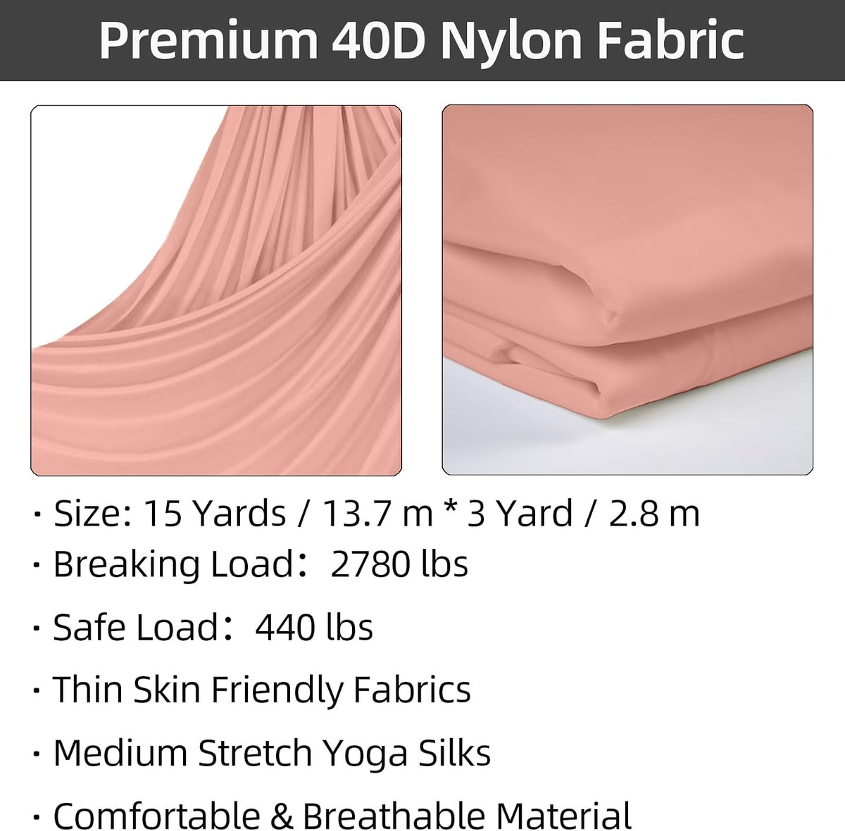 Aerial Silks Kit, SGS&CE Certified, 9/15/20Yards