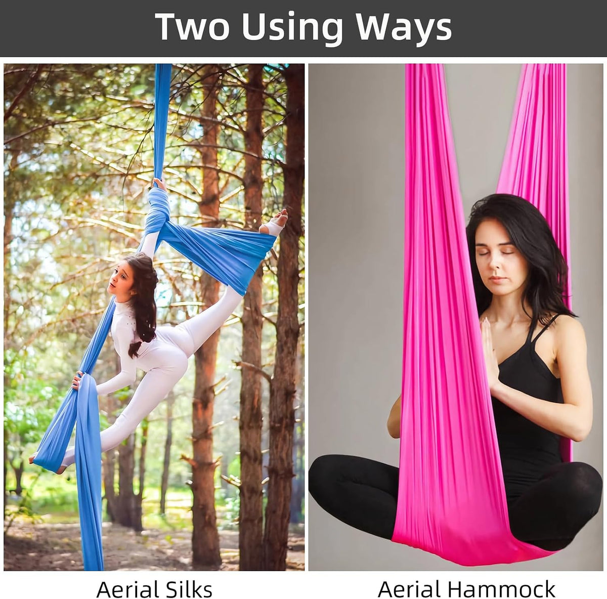 Aerial Silks Kit, SGS&CE Certified, 9/15/20Yards