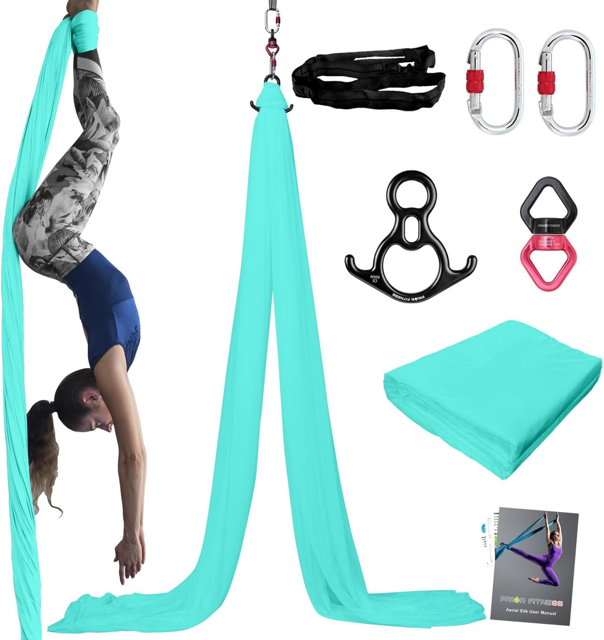 Aerial Silks Kit, SGS&CE Certified, 9/15/20Yards