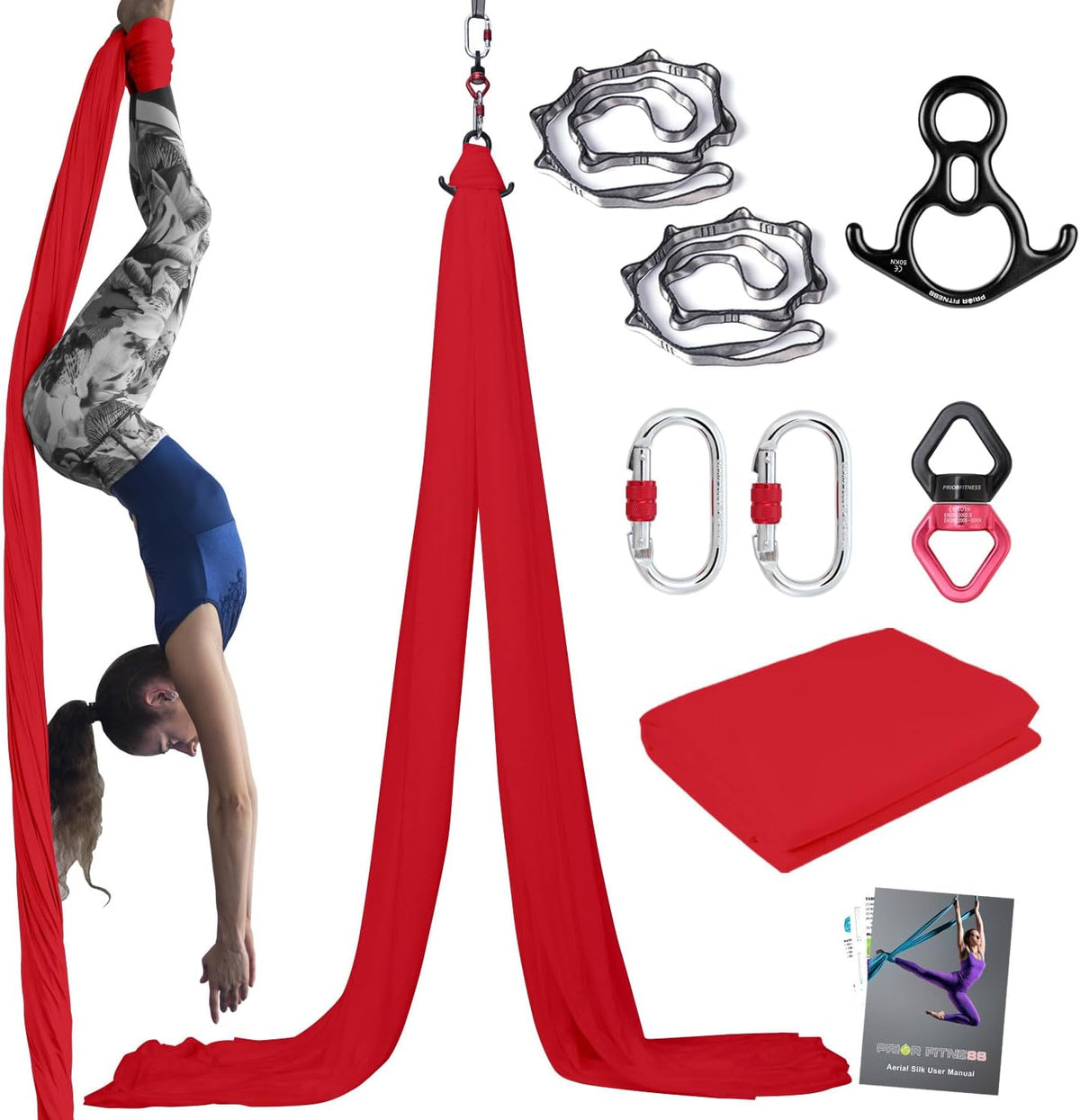 Aerial Silks Kit, SGS&CE Certified, 9/15/20Yards